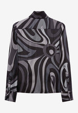Marmo Print Long-Sleeved Shirt
