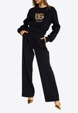 Logo Embroidered Crewneck Sweatshirt