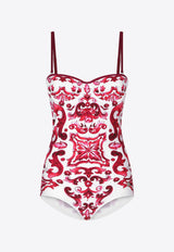 Majolica Print One-Piece Swimsuit