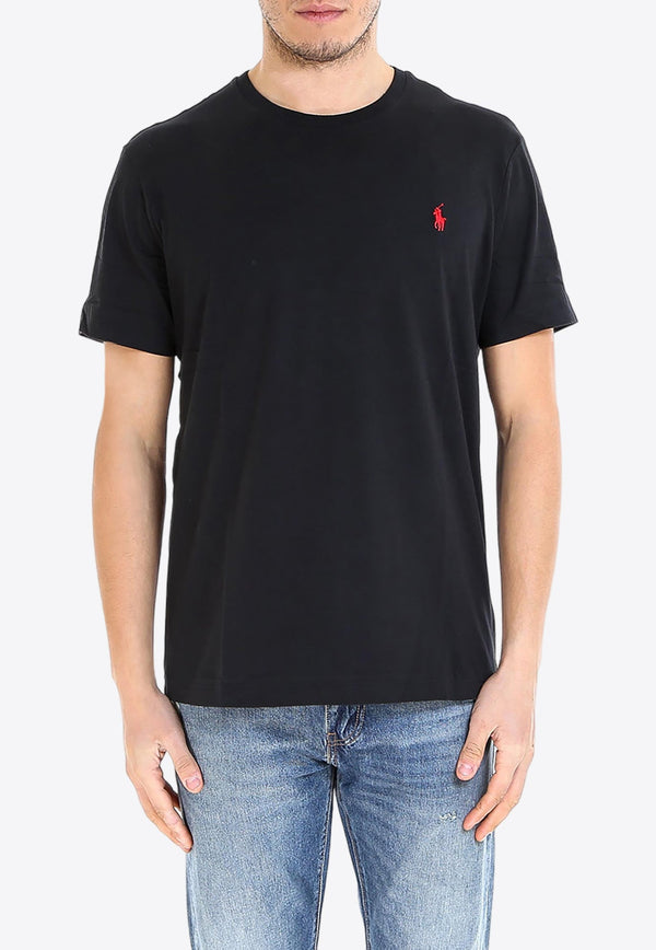 Logo Embroidered Basic T-shirt