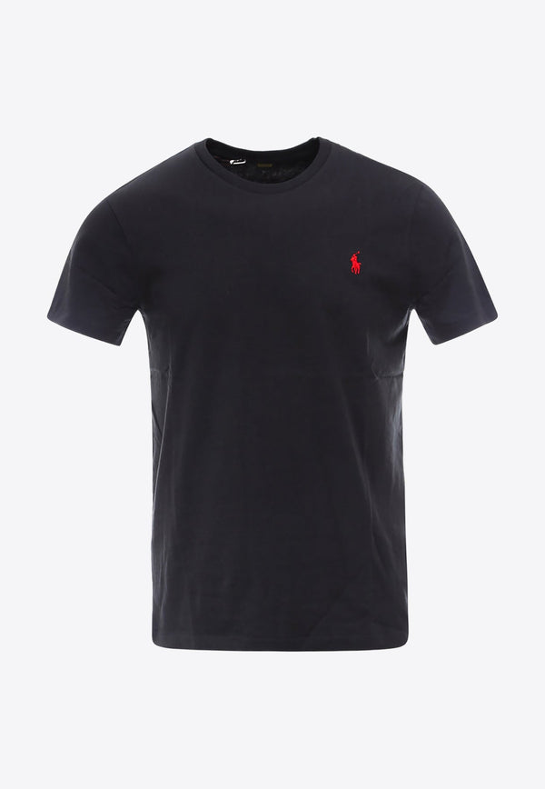 Logo Embroidered Basic T-shirt