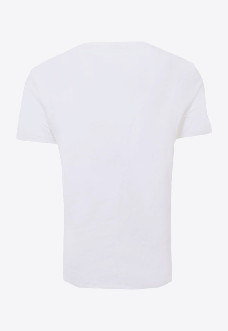 Logo Embroidered Basic T-shirt