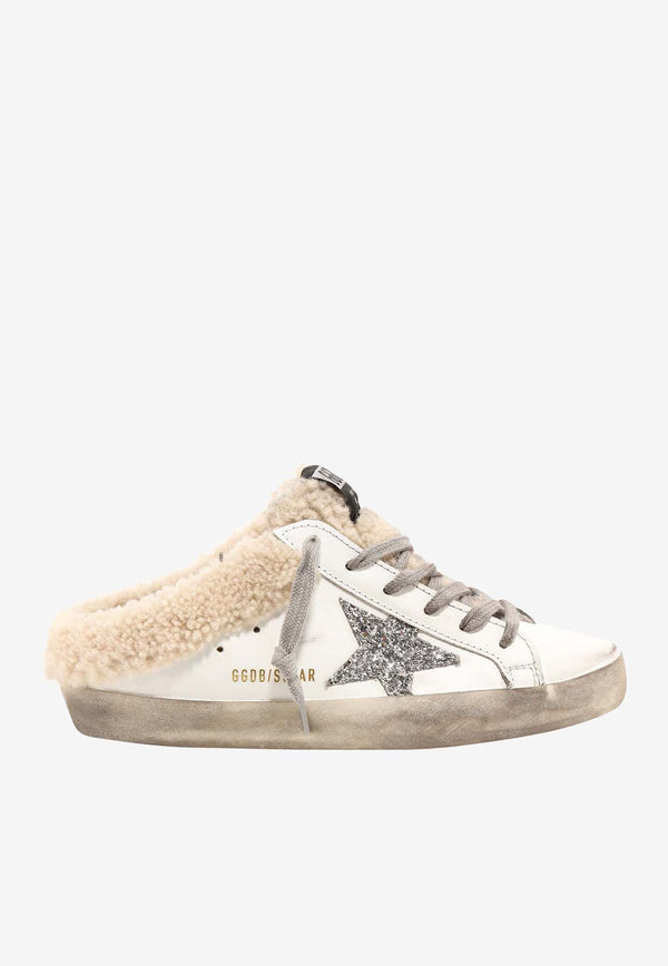 Super-Star Shearling Leather Sabot Sneakers