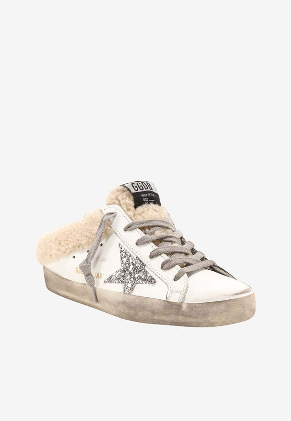 Super-Star Shearling Leather Sabot Sneakers