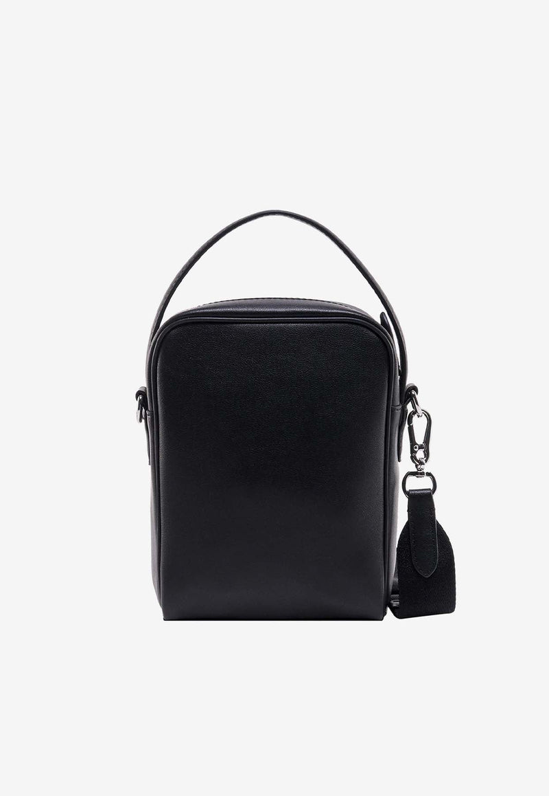 Karl Patch Leather Crossbody Bag