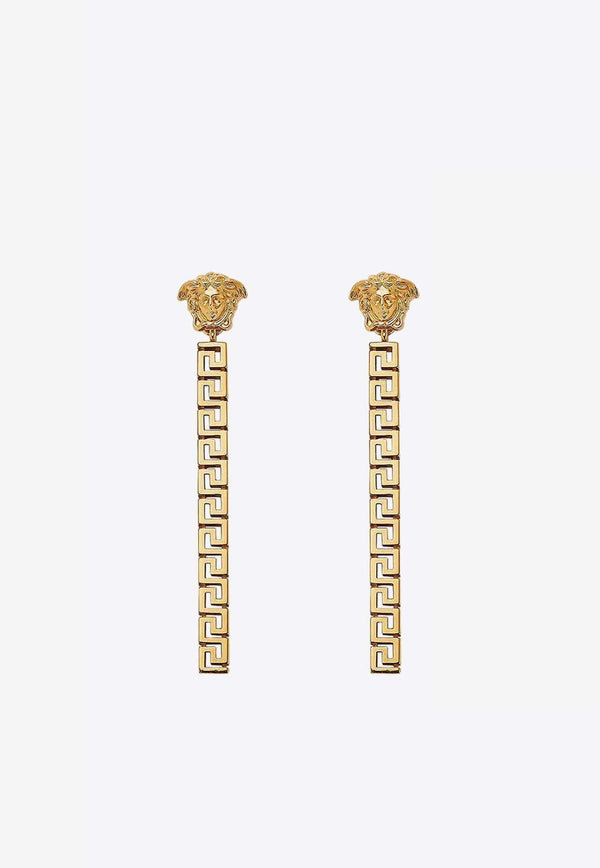 Medusa Greca Drop Earrings