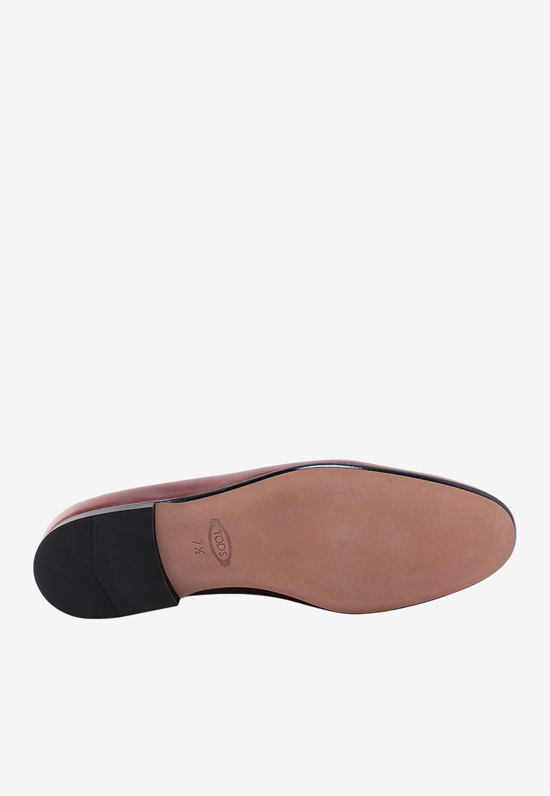 Logo-Detail Leather Penny Loafers