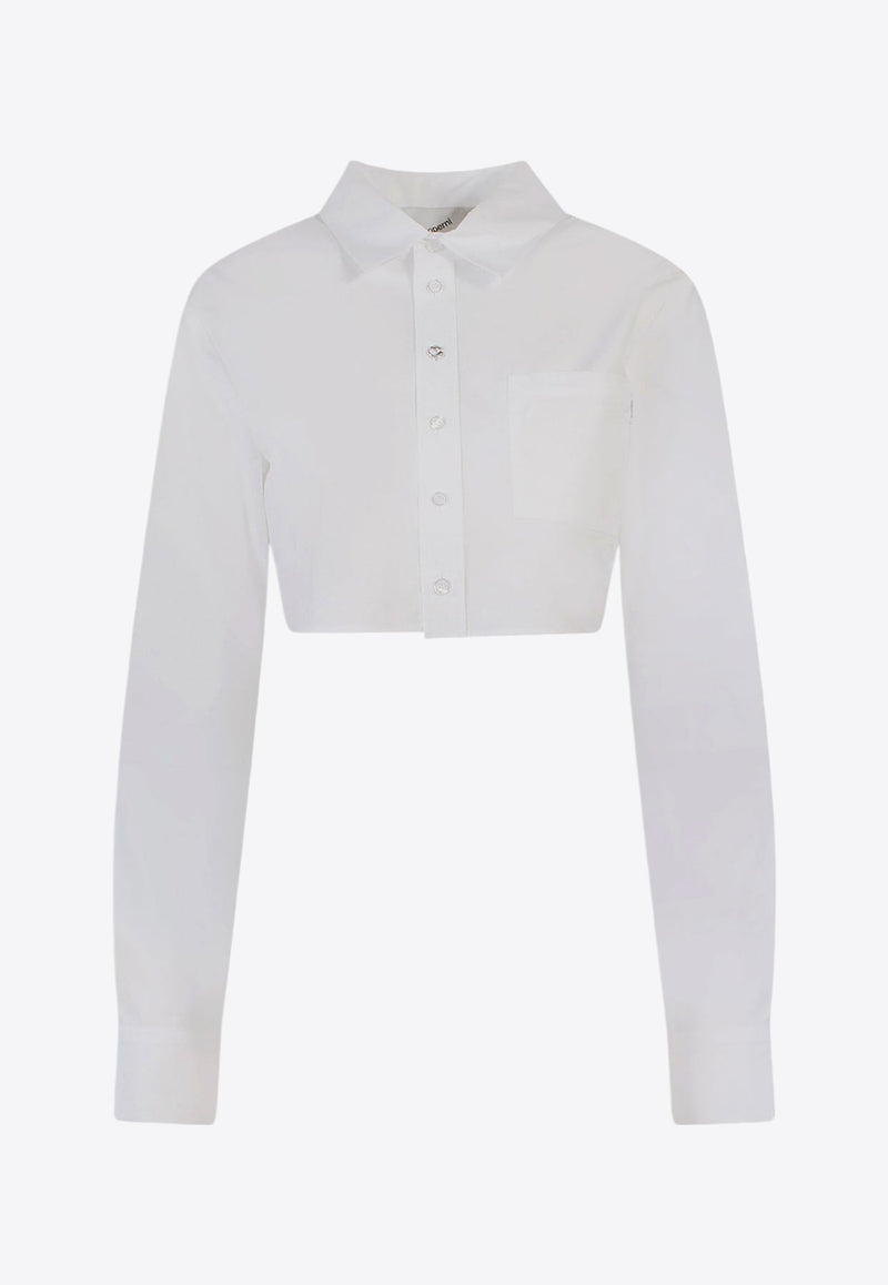 Cropped Long-Sleeved Shirt