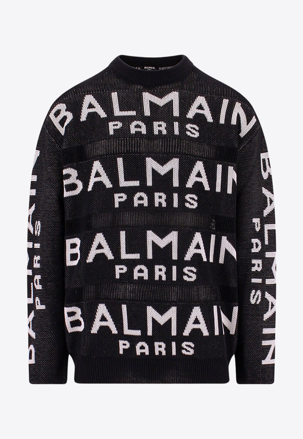 All-Over Logo Jacquard Sweater