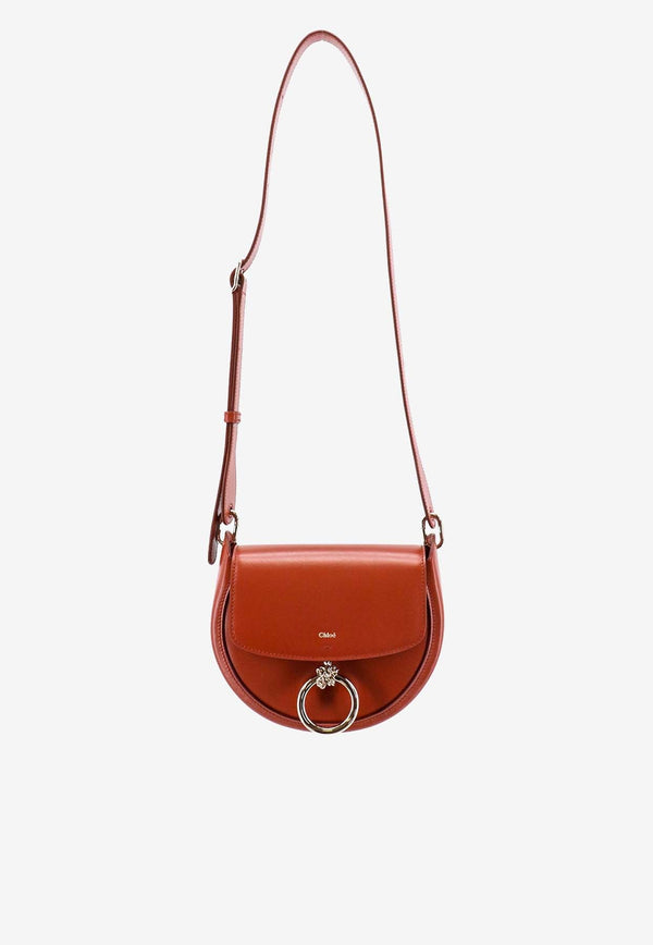 Arlene Charm Leather Crossbody Bag