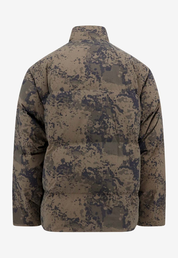 Camouflage Quilted Down Jacket