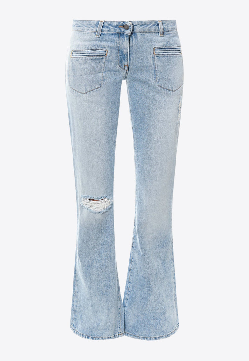 Low-Rise Boot-Cut Jeans