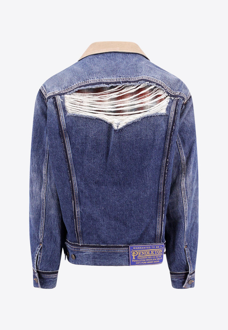 Distressed Denim Jacket