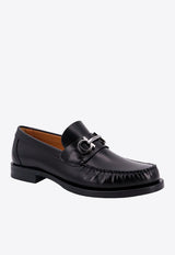 Gancini Leather Loafers