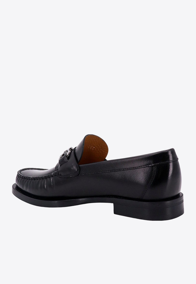 Gancini Leather Loafers