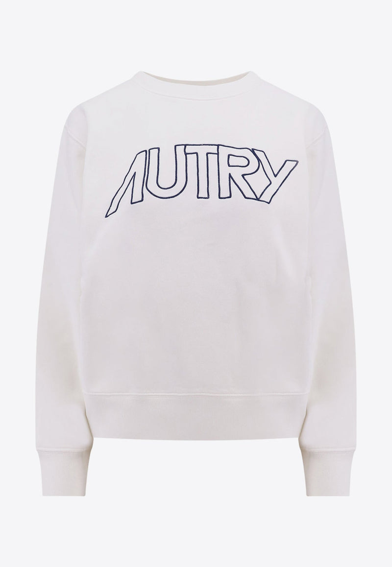 Logo Embroidered Crewneck Sweatshirt