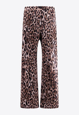 Leopard Silk Pants