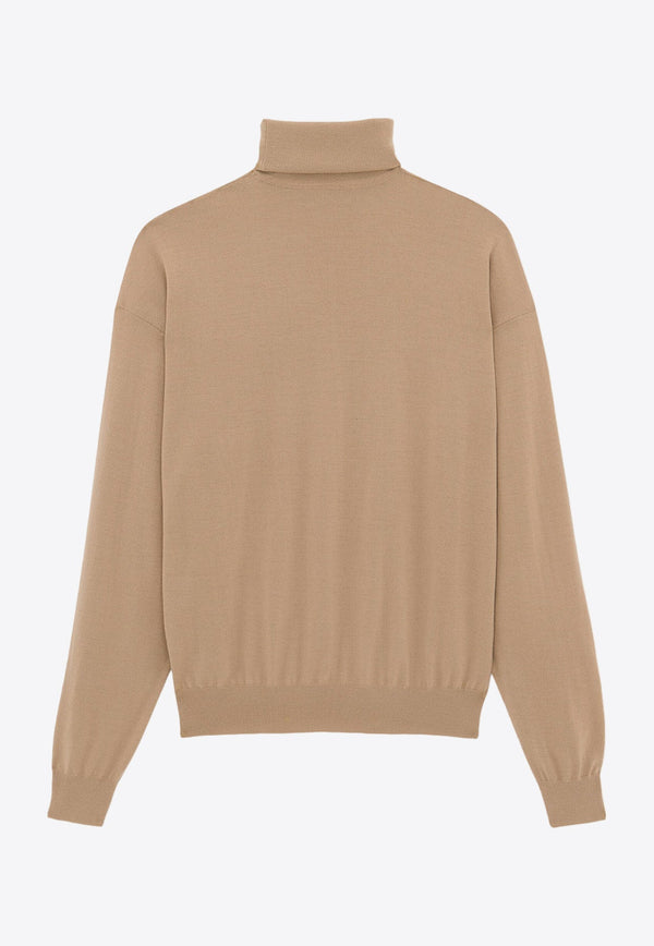 Cassandre Embroidered High-Neck Sweater