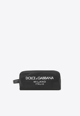 Rubberized Logo Toiletry Pouch