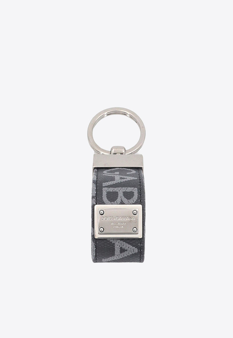 Logo Jacquard Keychain