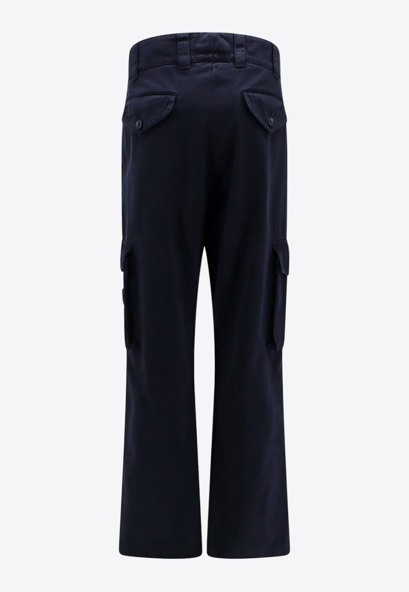 Logo Plaque Straight-Leg Cargo Pants