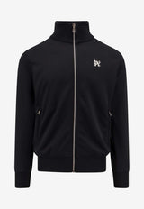 Monogram Print Zip-Up Track Jacket