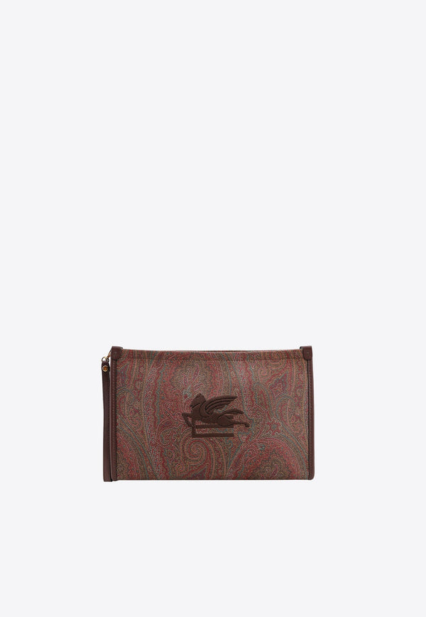 Paisley Jacquard Essential Pouch Bag
