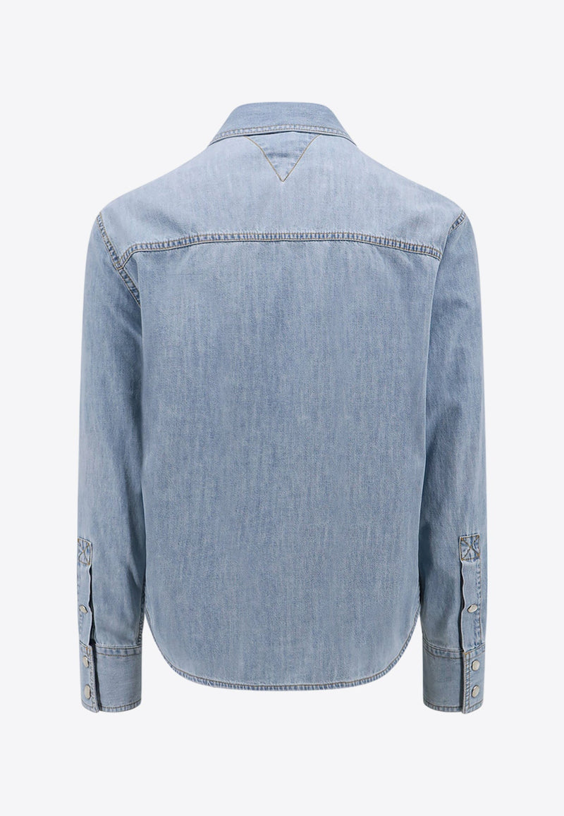 Western Bleached Denim Shirt