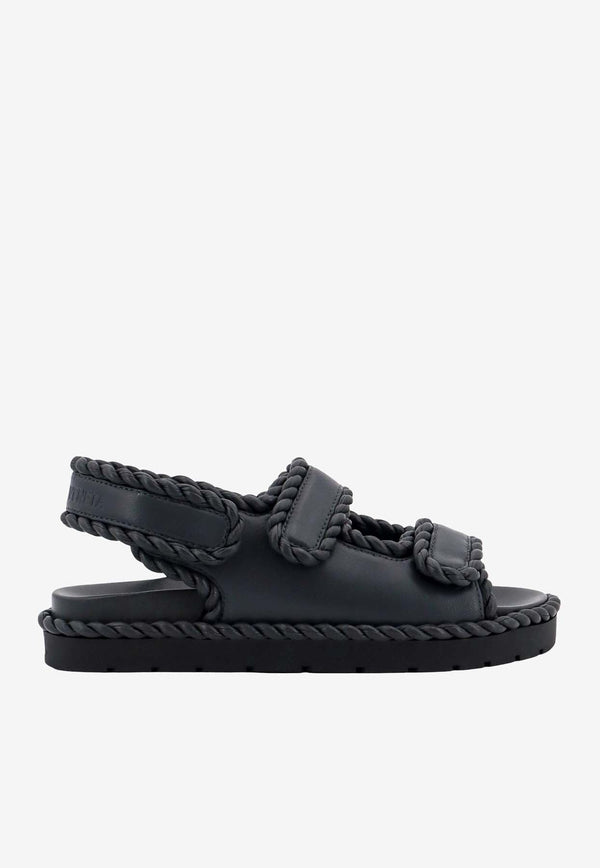 Jack Nappa Leather Flat Sandals