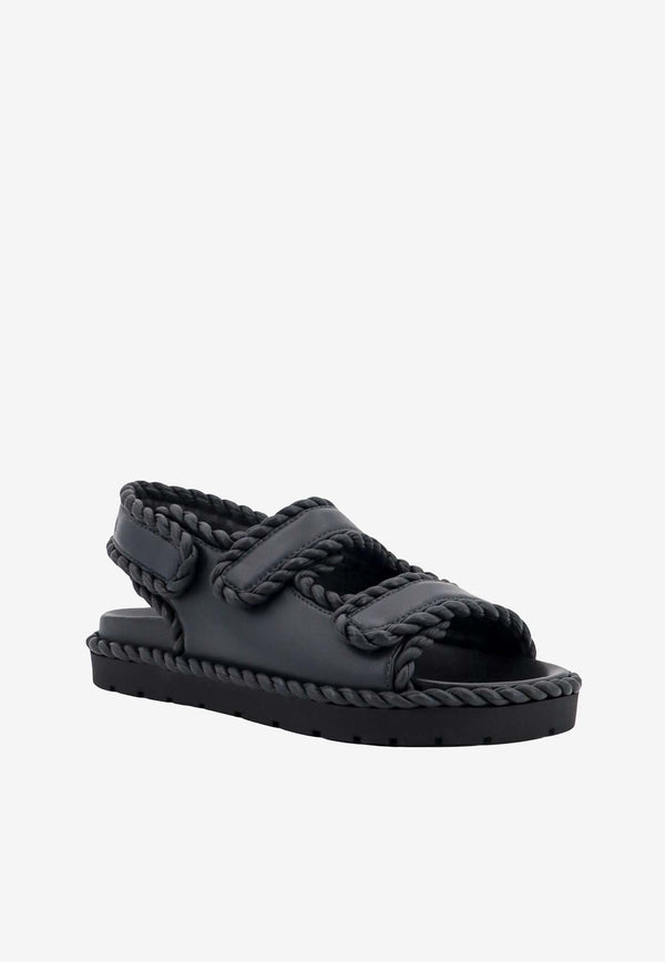 Jack Nappa Leather Flat Sandals