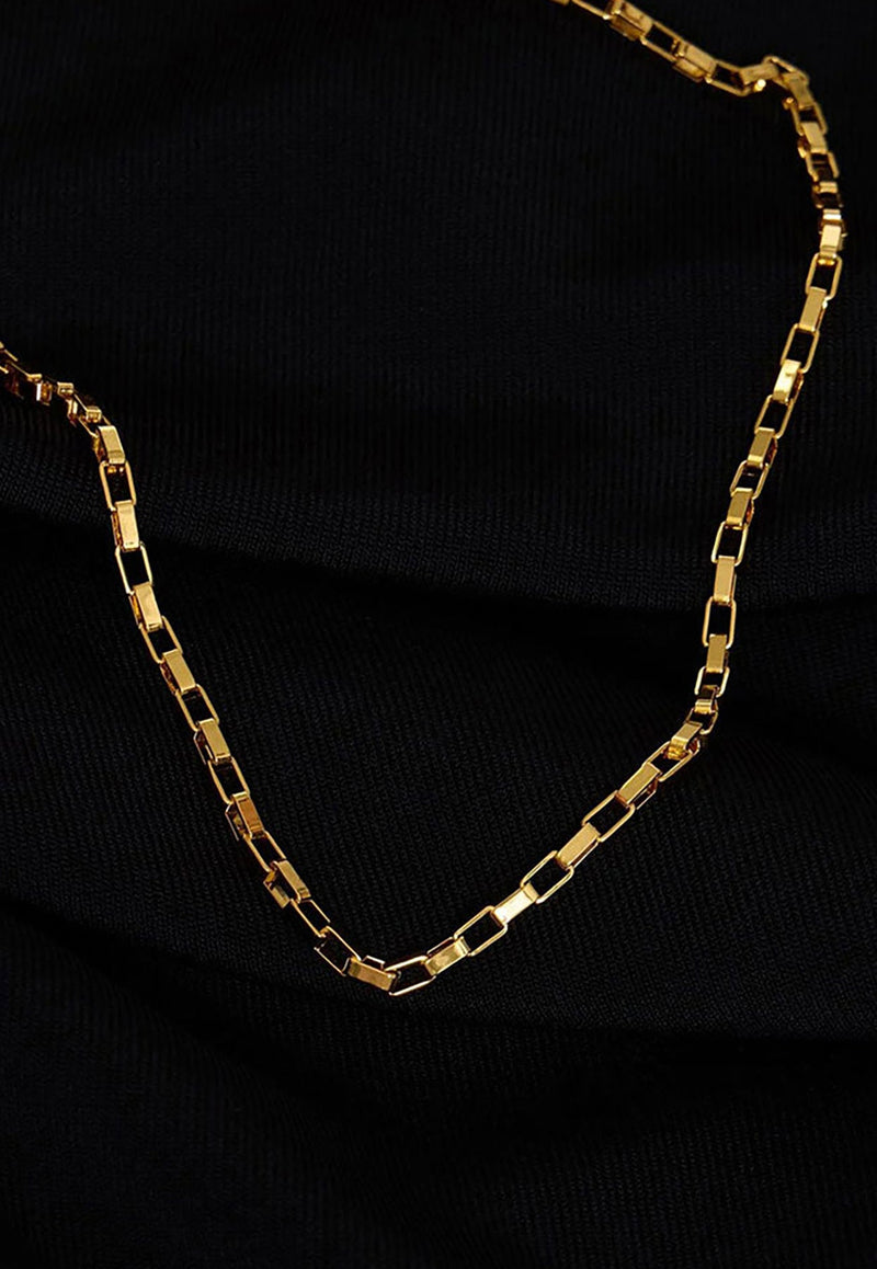 Chain Neckline Midi Dress