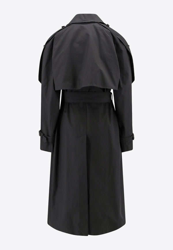 Belted Double-Breasted Trench Coat