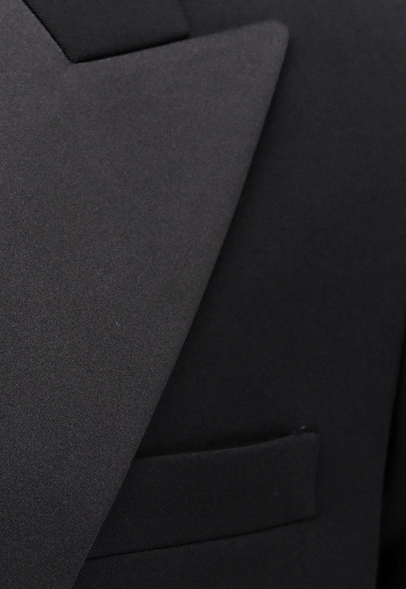 Single-Breasted Tuxedo Wool Jacket