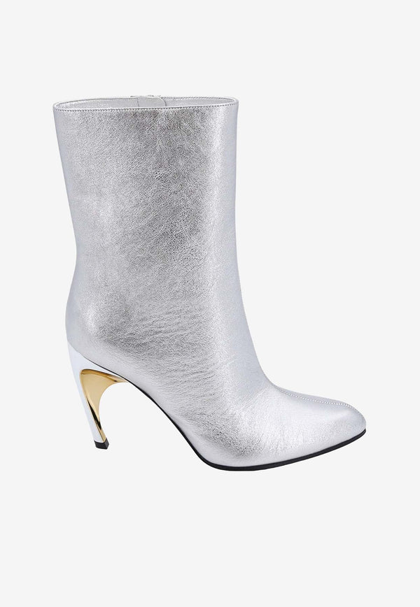 Armadillo 95 Metallic Leather Mid-Calf Boots