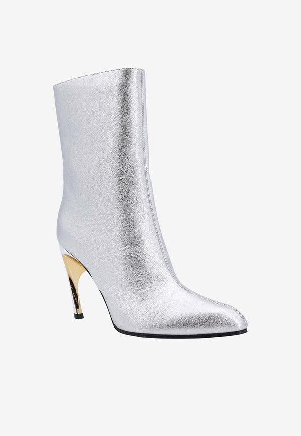 Armadillo 95 Metallic Leather Mid-Calf Boots