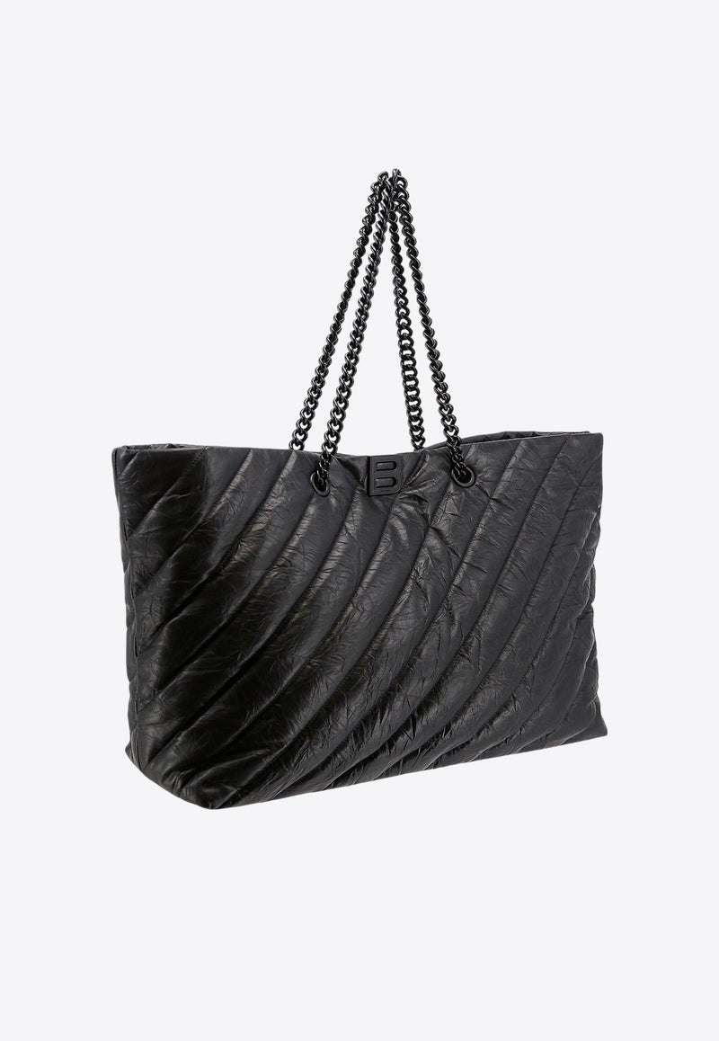 Large Crush Quilted Tote Bag