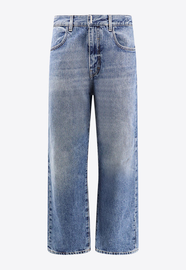 Straight-Leg Basic Jeans