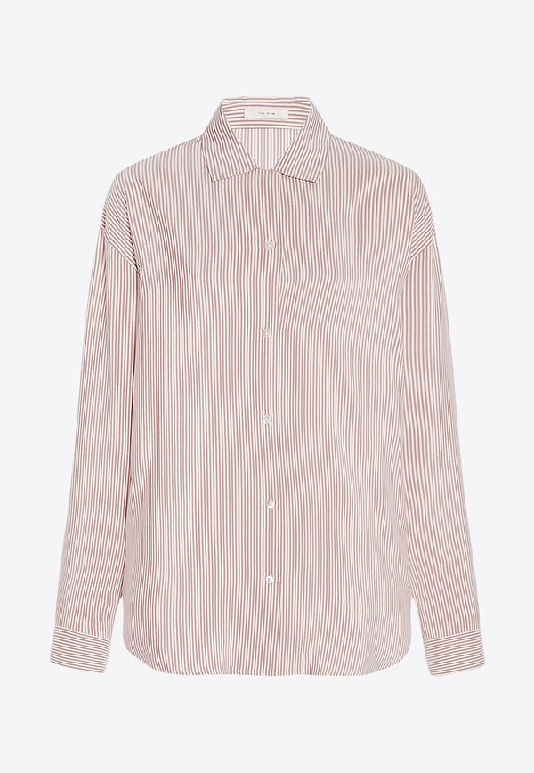 Valene Striped Silk Shirt