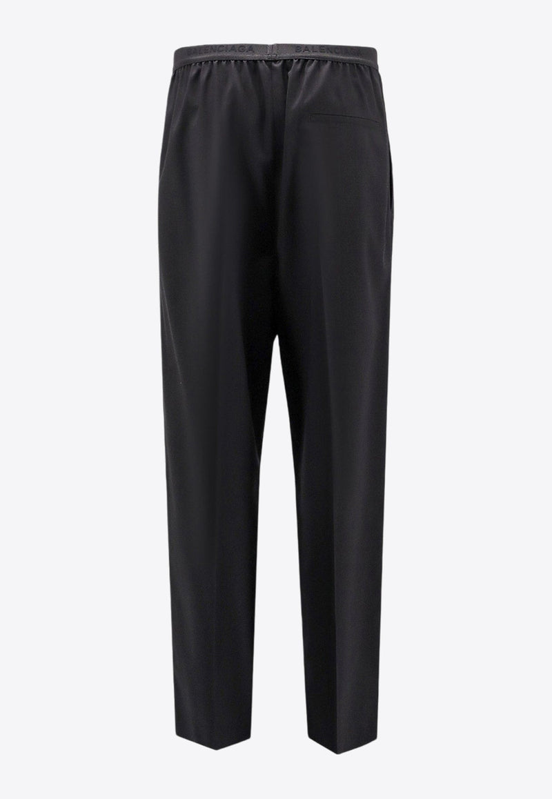 Logo-Waistband Wide Pants