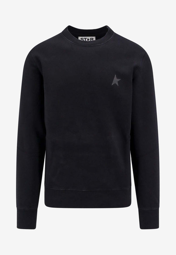 Star Print Crewneck Sweatshirt