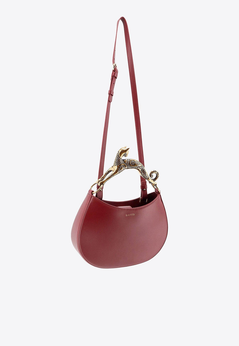 Hobo Cat Leather Handbag