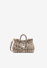 Small Sicily Python Skin Handbag