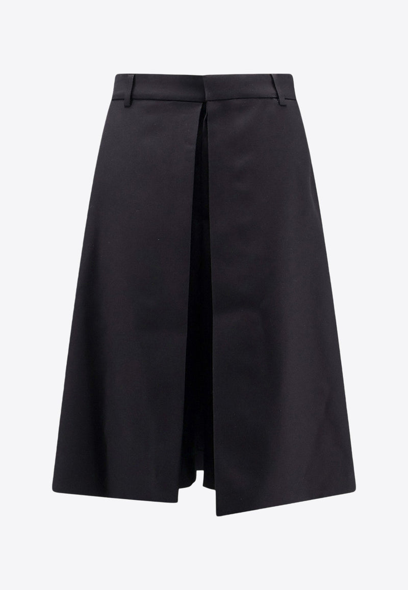 Wool Midi Skirt