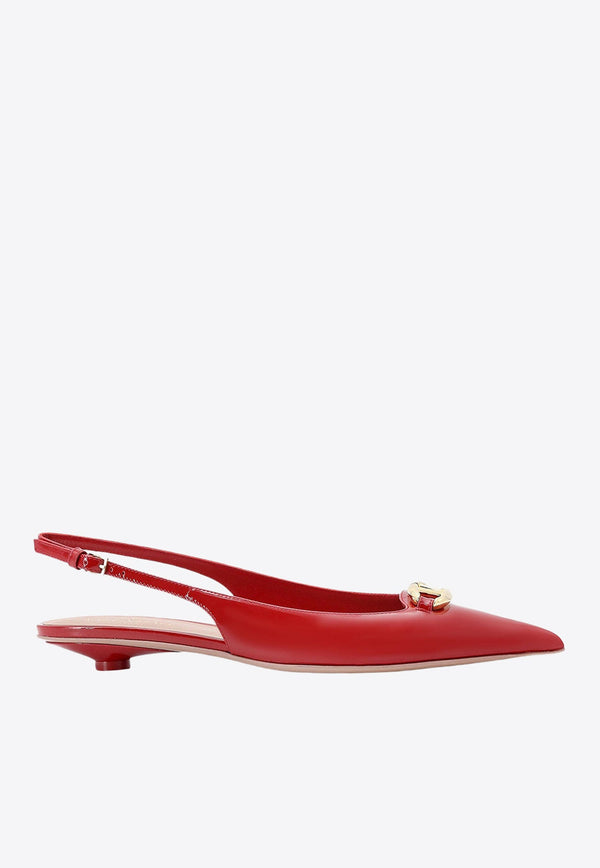 VLogo Bold Edition Slingback Ballet Flats