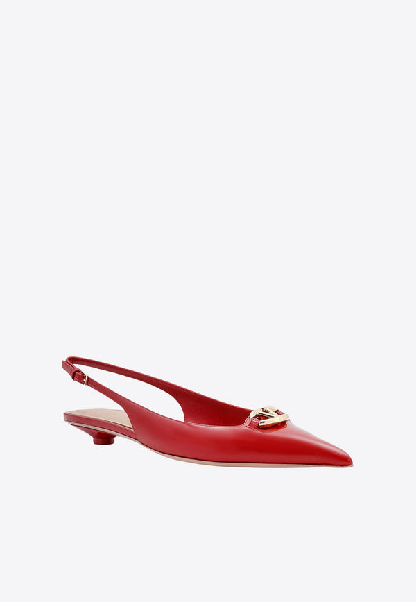 VLogo Bold Edition Slingback Ballet Flats