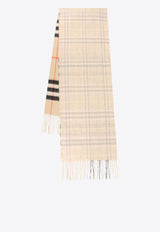 Fringed Check Scarf