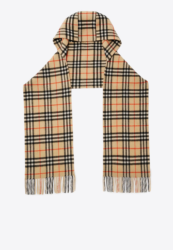 Vintage Check Hooded Scarf