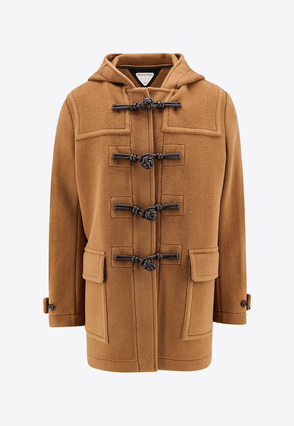 Hooded Wool Duffle Coat