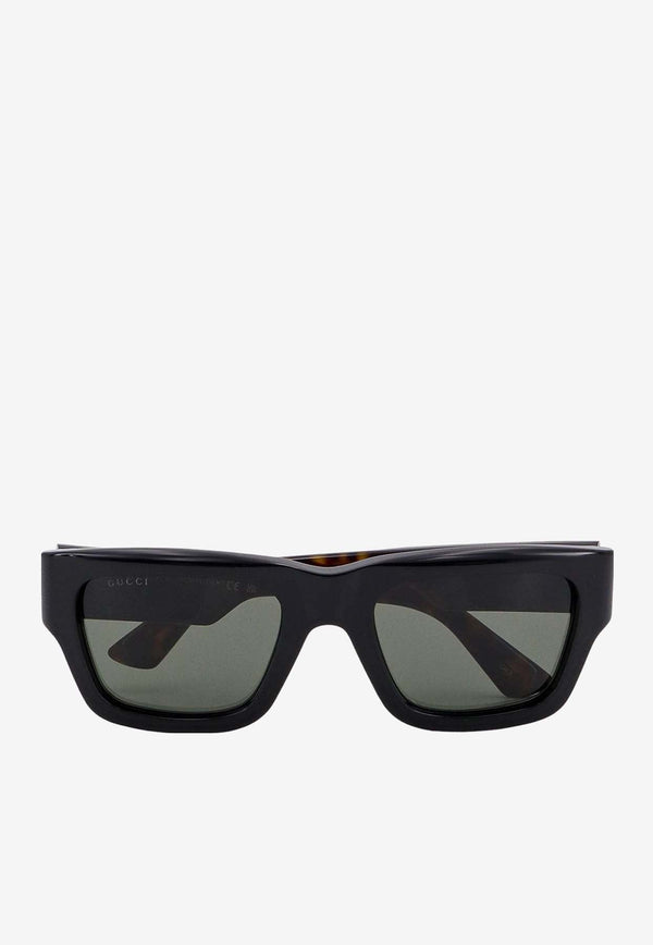 Rectangular Logo Sunglasses