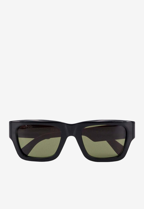 Rectangular Logo Sunglasses